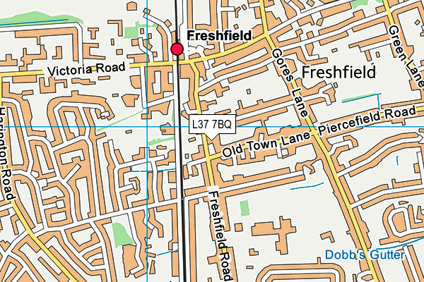 L37 7BQ map - OS VectorMap District (Ordnance Survey)
