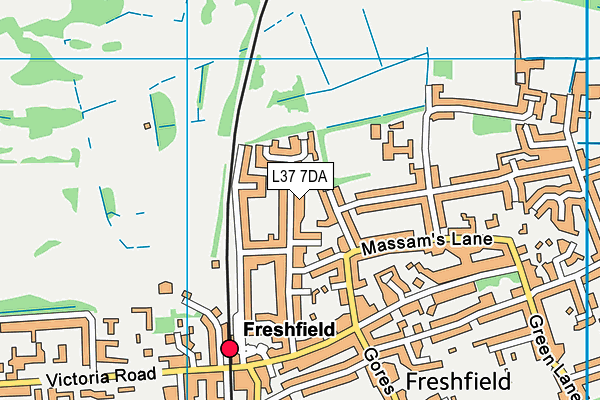 L37 7DA map - OS VectorMap District (Ordnance Survey)