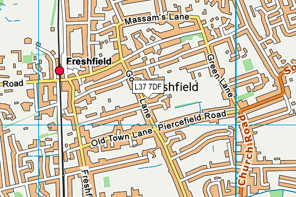 L37 7DF map - OS VectorMap District (Ordnance Survey)