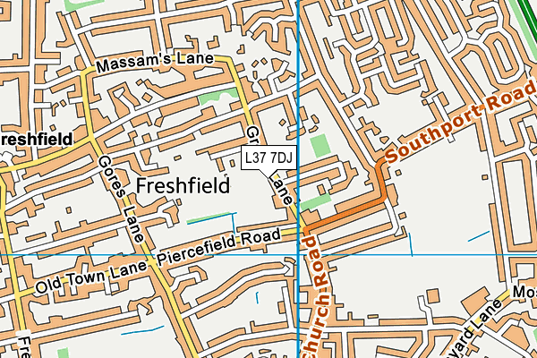 L37 7DJ map - OS VectorMap District (Ordnance Survey)