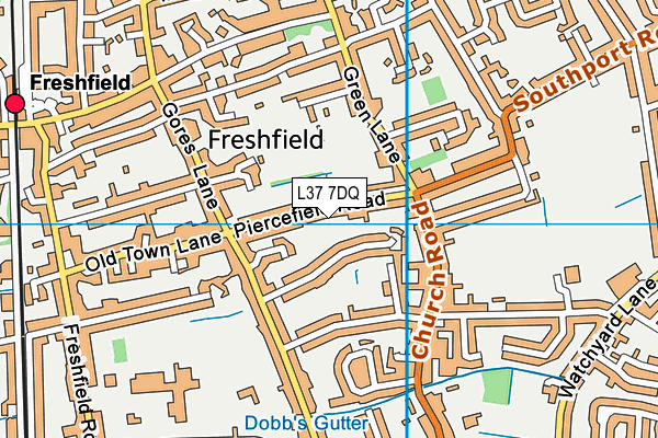 L37 7DQ map - OS VectorMap District (Ordnance Survey)