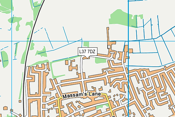 L37 7DZ map - OS VectorMap District (Ordnance Survey)