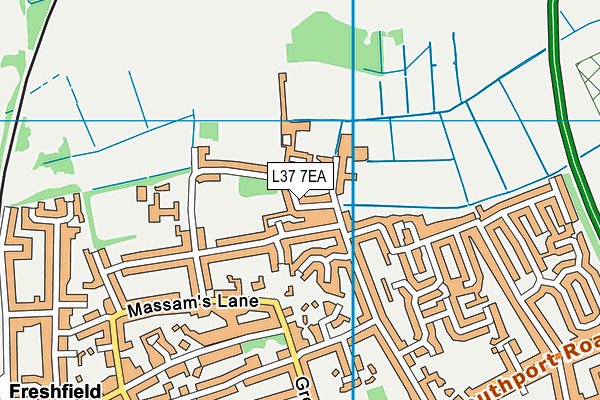 L37 7EA map - OS VectorMap District (Ordnance Survey)