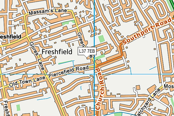 L37 7EB map - OS VectorMap District (Ordnance Survey)