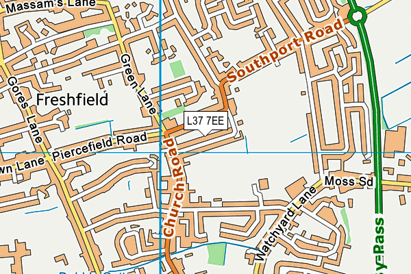 L37 7EE map - OS VectorMap District (Ordnance Survey)