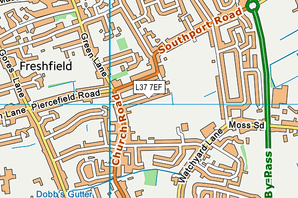 L37 7EF map - OS VectorMap District (Ordnance Survey)