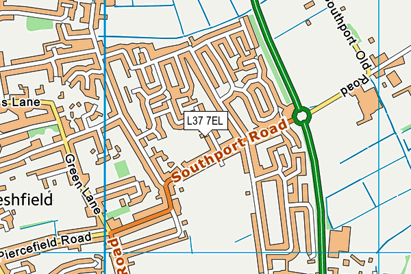 L37 7EL map - OS VectorMap District (Ordnance Survey)
