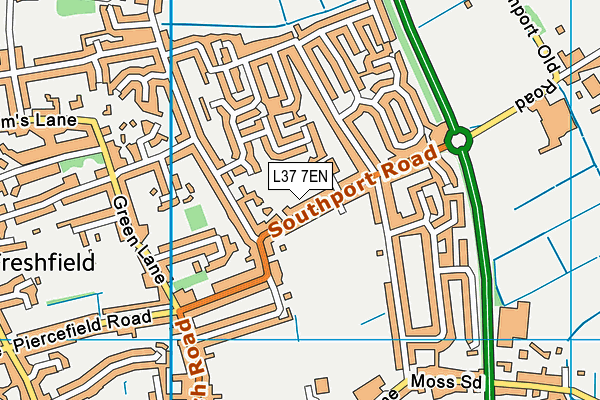 L37 7EN map - OS VectorMap District (Ordnance Survey)