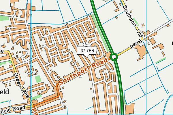 L37 7ER map - OS VectorMap District (Ordnance Survey)