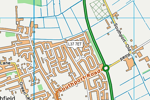 L37 7ET map - OS VectorMap District (Ordnance Survey)