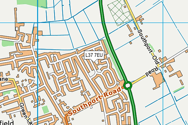 L37 7EU map - OS VectorMap District (Ordnance Survey)