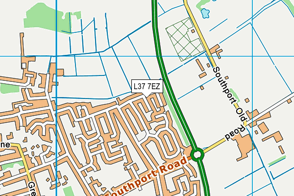 L37 7EZ map - OS VectorMap District (Ordnance Survey)