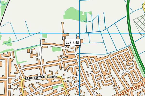 L37 7HB map - OS VectorMap District (Ordnance Survey)