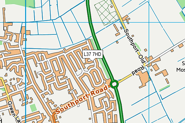 L37 7HD map - OS VectorMap District (Ordnance Survey)