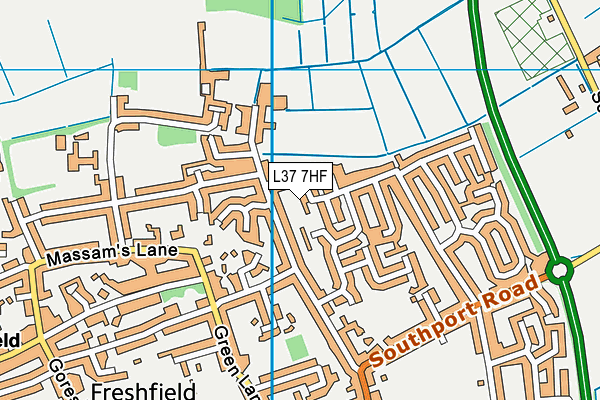L37 7HF map - OS VectorMap District (Ordnance Survey)