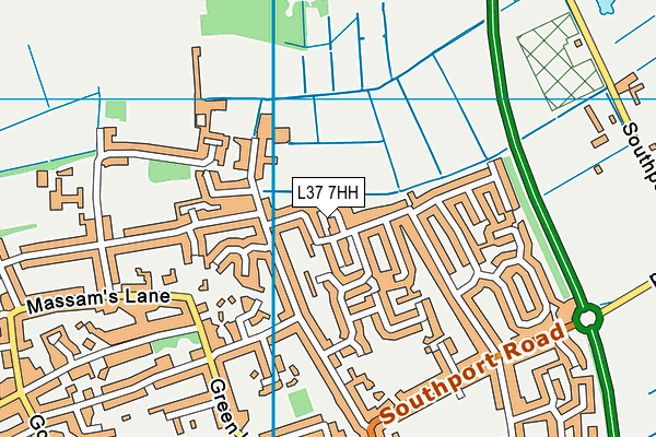 L37 7HH map - OS VectorMap District (Ordnance Survey)
