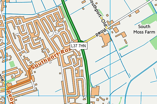 L37 7HN map - OS VectorMap District (Ordnance Survey)