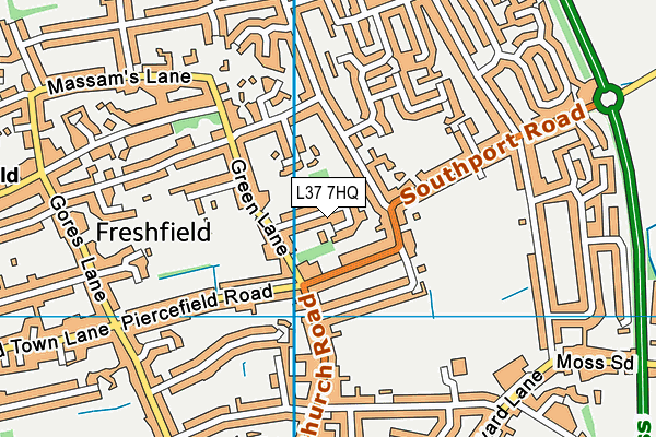 L37 7HQ map - OS VectorMap District (Ordnance Survey)