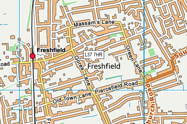 L37 7HR map - OS VectorMap District (Ordnance Survey)