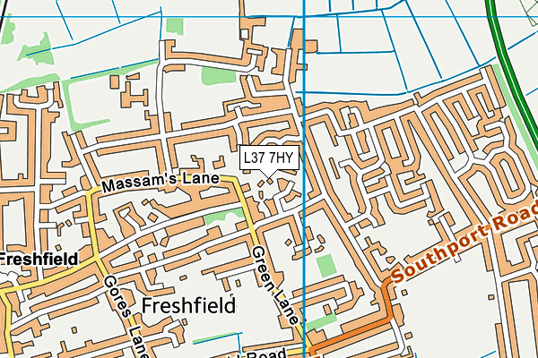 L37 7HY map - OS VectorMap District (Ordnance Survey)