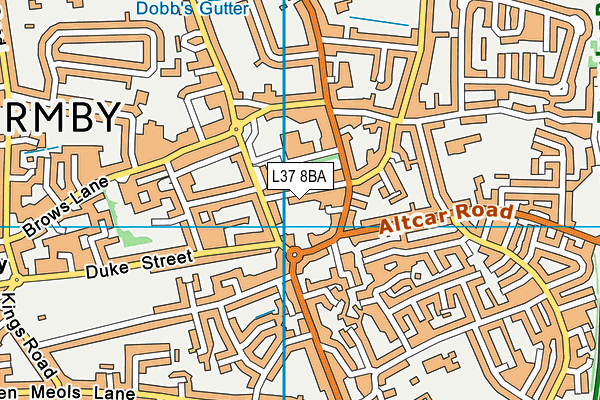 L37 8BA map - OS VectorMap District (Ordnance Survey)