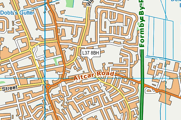 L37 8BH map - OS VectorMap District (Ordnance Survey)