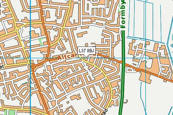 L37 8BJ map - OS VectorMap District (Ordnance Survey)