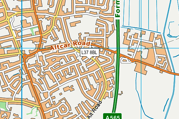L37 8BL map - OS VectorMap District (Ordnance Survey)