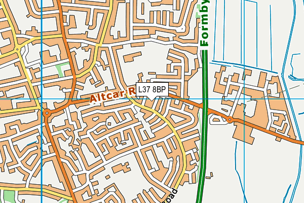 L37 8BP map - OS VectorMap District (Ordnance Survey)