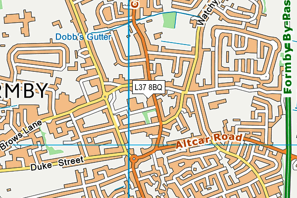 L37 8BQ map - OS VectorMap District (Ordnance Survey)