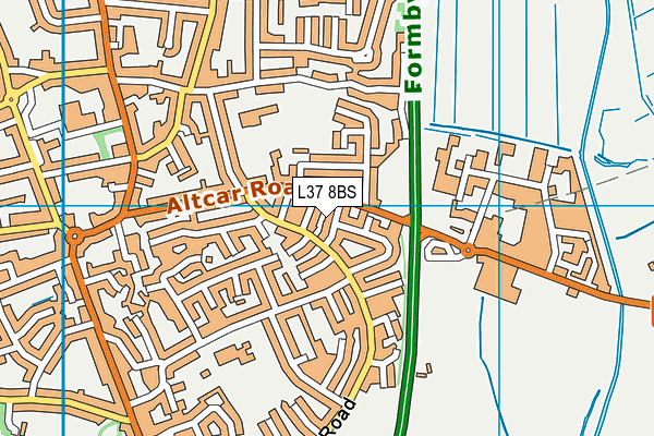 L37 8BS map - OS VectorMap District (Ordnance Survey)
