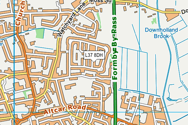 L37 8DH map - OS VectorMap District (Ordnance Survey)