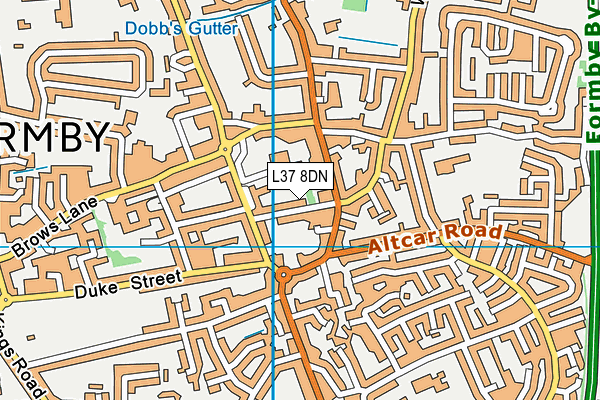 L37 8DN map - OS VectorMap District (Ordnance Survey)