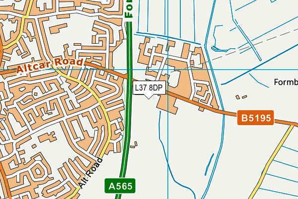 L37 8DP map - OS VectorMap District (Ordnance Survey)