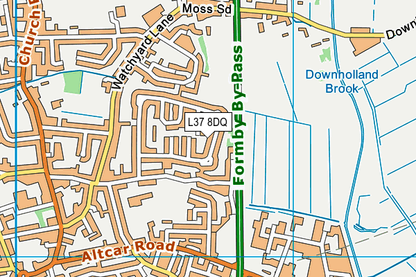 L37 8DQ map - OS VectorMap District (Ordnance Survey)