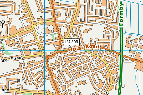 L37 8DR map - OS VectorMap District (Ordnance Survey)