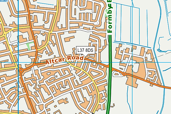 L37 8DS map - OS VectorMap District (Ordnance Survey)