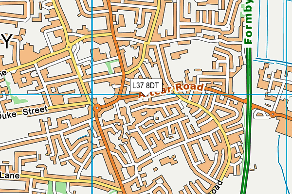 L37 8DT map - OS VectorMap District (Ordnance Survey)