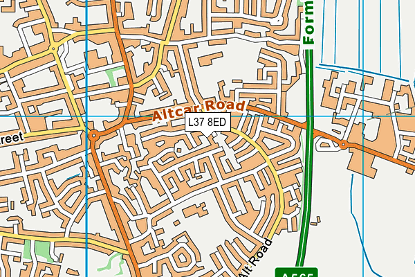 L37 8ED map - OS VectorMap District (Ordnance Survey)