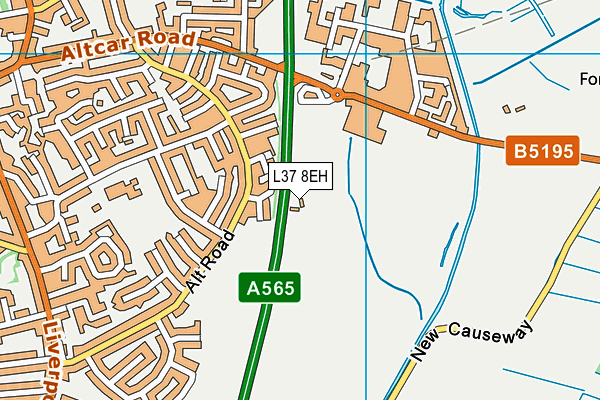 L37 8EH map - OS VectorMap District (Ordnance Survey)