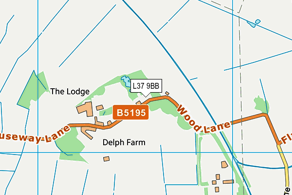 L37 9BB map - OS VectorMap District (Ordnance Survey)