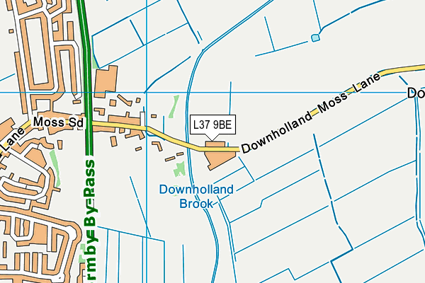 L37 9BE map - OS VectorMap District (Ordnance Survey)