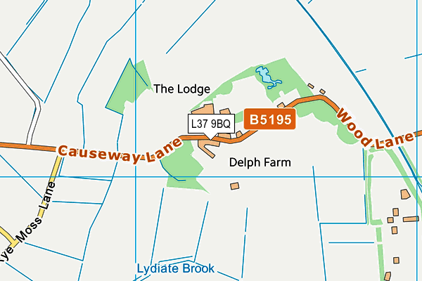L37 9BQ map - OS VectorMap District (Ordnance Survey)