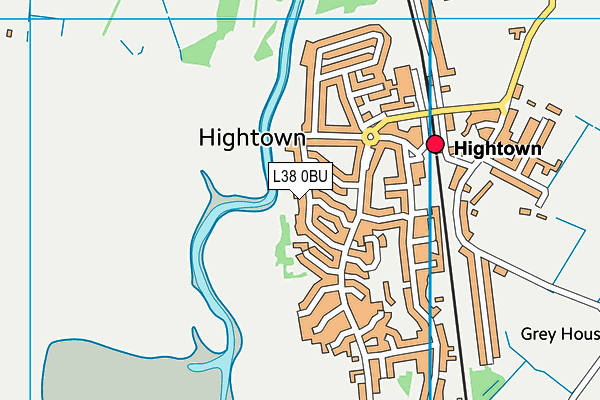 L38 0BU map - OS VectorMap District (Ordnance Survey)