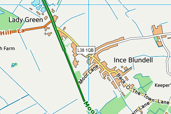 L38 1QB map - OS VectorMap District (Ordnance Survey)