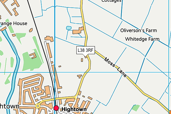 L38 3RF map - OS VectorMap District (Ordnance Survey)