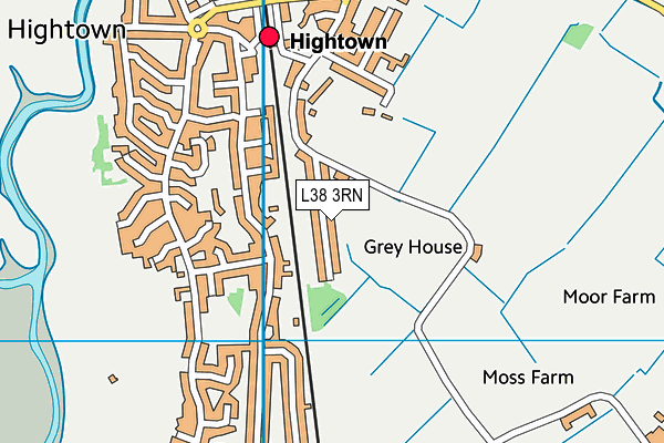 L38 3RN map - OS VectorMap District (Ordnance Survey)