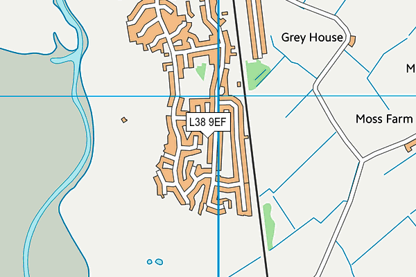 L38 9EF map - OS VectorMap District (Ordnance Survey)
