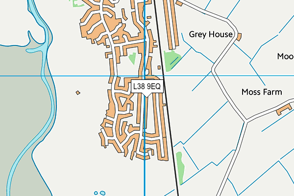 L38 9EQ map - OS VectorMap District (Ordnance Survey)
