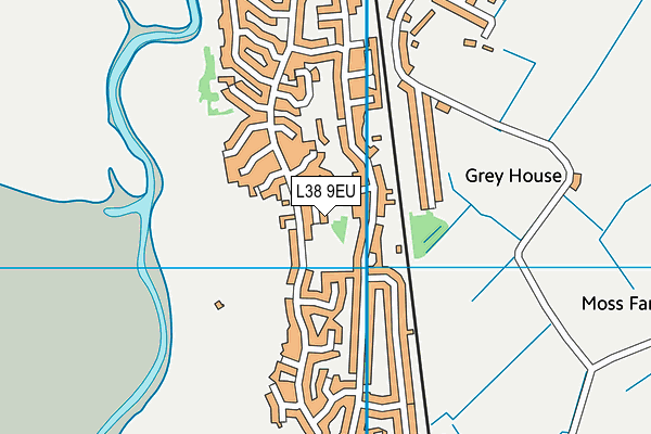 L38 9EU map - OS VectorMap District (Ordnance Survey)